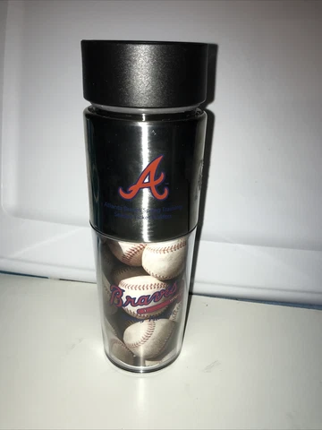 Atlanta Braves Season Exclusive Stainless Steel Insulated Hot Cold Tumbler~RARE Cover