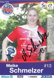 ORIGINAL signierte Autogrammkarte Meike Schmelzer Thüringer HC 2019/2020 - Bild 1 von 2