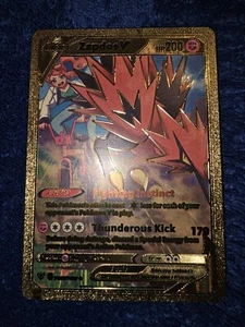 Zapdos V Gold Foil Display Card Fan Art Card NM/M - Picture 1 of 2