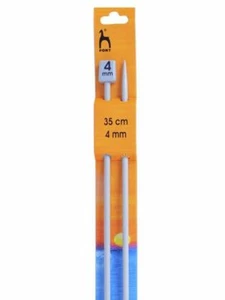 Agujas de tejer puntiagudas de un solo extremo para pony 14" metal plástico 35 cm - Imagen 1 de 22