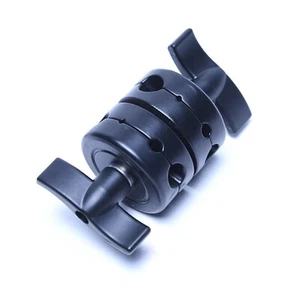 Heavy Duty Light Stand Double Dual Grip Head Clamp Kamera Fotozubehör - Picture 1 of 4