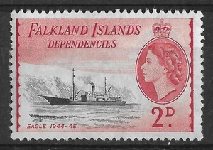 FALKLAND ILDS DEPENDENCIAS, QE11 1954 BARCOS, 2d SG G29, montado sin montar o nunca montado, Cat 3,25 - Imagen 1 de 1