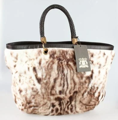 TRUSSARDI кожи наплечная сумка покупатель сумка с короткими ручками Дамская сумка LAPIN меха новый - Изображение 1 из 4