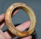 Alte Dynastie Naturliche Hetian Jade Carve Dragon Phoneix Armband
