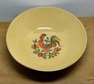 Vintage MCM Taylor Smith Taylor Reveille Rooster Table Serving Bowl - Picture 1 of 4