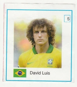 Portugese Gorila gum Football Wax Wrapper 2014 #5 David Luiz Luis Chelsea Brazil - Picture 1 of 1