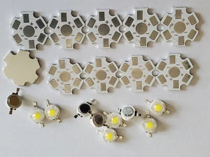 10pcs 1W 3W High Power LED SMD Chip COB Lamp PCB and LED - Picture 1 of 4