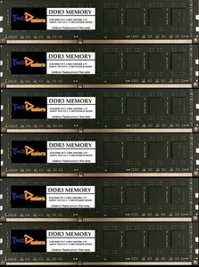 24GB (6 X4GB) DDR3 PC3-12800 NON ECC UNBUFFERED MEMORY FOR DELL Computers - Picture 1 of 3