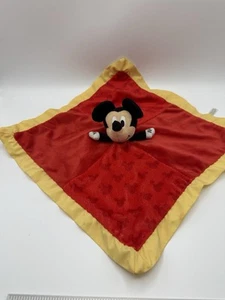 Disney Baby Lovey Mickey Mouse Security Blanket Crinkle Ears Satin Trim Sensory - Picture 1 of 5