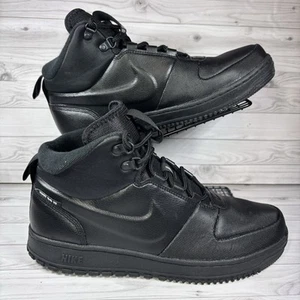 Nike Path WNTR Men's Size UK 9 Triple Black Sneaker Boot Trainers - Picture 1 of 14