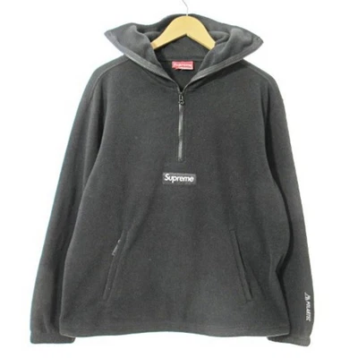 Supreme Polartec Mascarilla Media Cremallera Sudadera con Capucha Máscara Facial Vellón Usado b5593 Foto 1 de 4