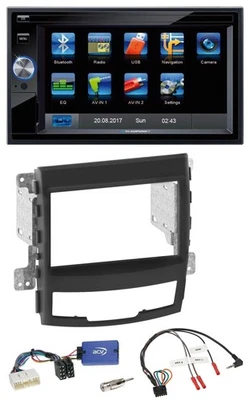 Blaupunkt Lenkrad USB Bluetooth TMC 2DIN Navigation für SSangYong Korando mit Ta - Bild 1 von 4