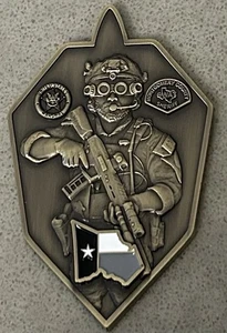 Moneda Oficial Houston Texas TX Mariscal Sheriff Equipo SWAT Desafío NUEVO - Imagen 1 de 2