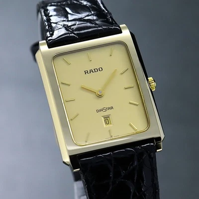 [Near MINT] RADO DiaStar 160.0394.3 Gold Tank Quartz Mens Watch - Image 1 of 4