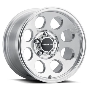 15x6 Vision 56VT Midway Trailer Polished Wheels 5x5 (0mm) Set of 4 - Picture 1 of 5