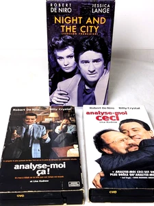 VHS Lot – Robert De Niro VF Trio (Analyse-moi ça / Analyse-moi ceci / Night city - Picture 1 of 5