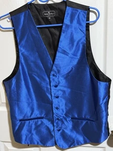Bruno Piattelli Roma Men's Blue Tuxedo Vest - Picture 1 of 6