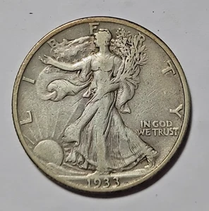 Liberty Walking Half Dollar - XF - 1933-S - Picture 1 of 2