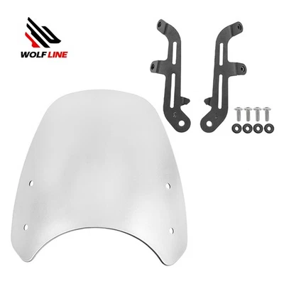 Windscreen Windshield Fly Screen For 2016-2024 Triumph Bonneville T100 T120 - Image 1 of 4