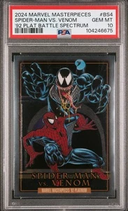 2024 Masterpieces '92 Platinum Battle Spectrum Spider-Man Venom 🕷PSA 10 GEM - Picture 1 of 4