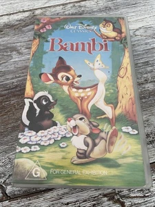 Bambi Disney VHS Tape Excellent Condition and Tested (PAL) - Picture 1 of 2