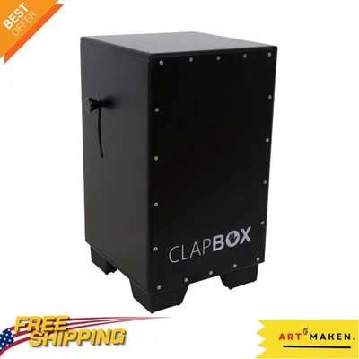 Caja de tambor cajón artesanal en negro con 3 cajas internas - no hecha en China Foto 1 de 4