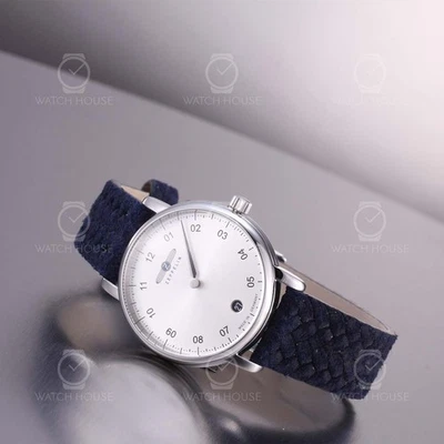 Zeppelin New Captain’s Line Damenuhr 8643-4 – Einzeiger, Silber - Bild 1 von 4