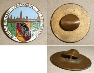 Emaillierter Reversknopf Burschenschaft Frankonia zu Heidelberg 1856 - 1926 - Bild 1 von 1