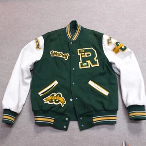 Dehen Jacket Small Varsity Redmont Mustangs Wool Leather Chris Anderson - Picture 1 of 10