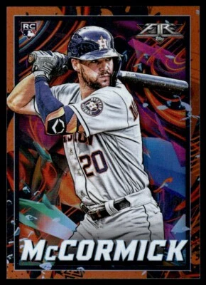 2022 TOPPS FIRE ORANGE Chas McCormick Rookie /299 Houston Astros #135 - Image 1 of 2