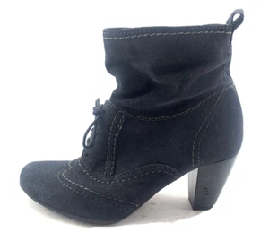 TAMARIS DAMENSTIEFEL STIEFELETTEN BOOTS Gr:38 Uk:5 DUNKEL BLAU - Bild 1 von 4
