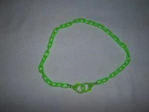 Kunststoff Neon Kette Halskette Grün 17" Neu in Verpackung Goth Kawaii Cyberpunk - Bild 1 von 1