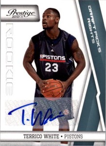 2010-11 Prestige Draft Picks Rights Autographs #195 Terrico White Auto #016/199 