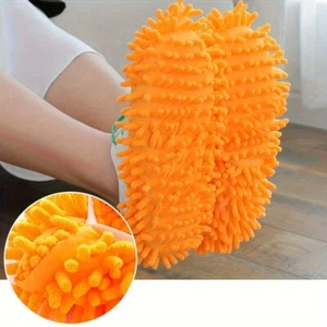 2pcs Household Microfiber Cleaning Mop Slipper, Floor Cleaning Shoe Cover - Picture 1 of 10