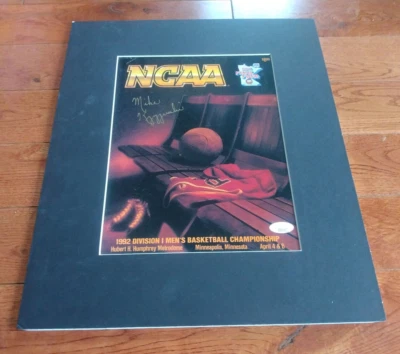 Foto enmaraña firmada por Mike Krzyzewski autógrafo automático JSA Duke Blue Devils Coach K Foto 1 de 4