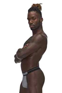 NEU Herren MALE POWER Sexagon Micro V Tanga 454-269 | klein/mittel | grau - Bild 1 von 5