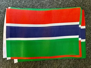 THE GAMBIA Pack of 4 Mini flags 22cm x 15cm FLAG 9x6 inches AFRICA - Picture 1 of 1