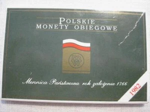 Polonia 1982 6 piezas set prueba 5000 vintage original estuche y funda - Imagen 1 de 4