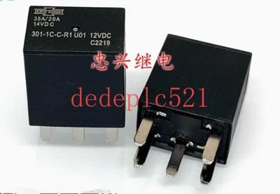 3 PCS NEW 301-1C-C-R1 12VDC Power Electromagnetic Relay - Bild 1 von 3