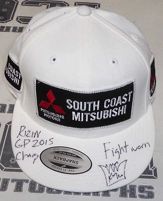 King Mo Lawal Signed 2015 Rizin FF GP Fight Worn Used Hat PSA/DNA COA Bellator - Image 1 of 4