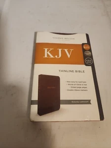 Thomas Nelson KJV Comfort Standard Print Thinline Bible, 2016 Red Leathersoft  - Picture 1 of 11