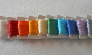 DMC Stranded Cotton Threads 10 full skeins on paper bobbins Colours may vary - Picture 1 of 1
