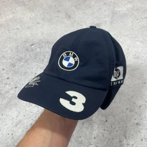 Gorra polar BMW Williams F1 Juan Pablo Montoya Signature orejas vintage azul - Imagen 1 de 8