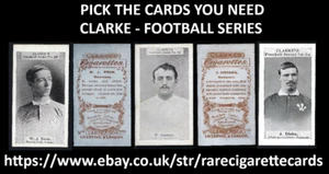 CLARKE - FOOTBALL SERIES - PICK THE CARDS YOU NEED - Picture 1 of 13