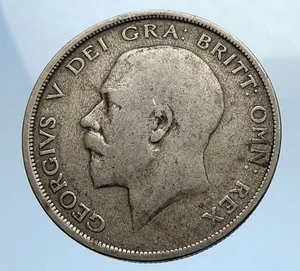 1920 Great Britain United Kingdom UK King GEORGE V Silver Half Crown Coin i69745 - Picture 1 of 3