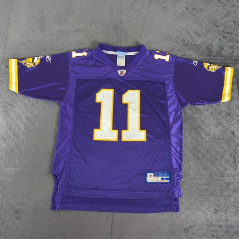 Daunte Culpepper Minnesota Vikings Jersey Reebok Purple Boys Youth Large Cover