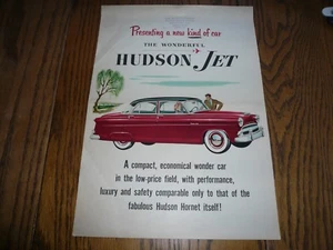 Folleto de ventas de Hudson Jet 1953 - original vintage - Imagen 1 de 5