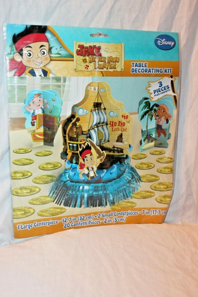 NEW IN PACKAGE JAKE NEVER LAND PIRATES WALL  DECORATION KIT  - Изображение 1 из 1