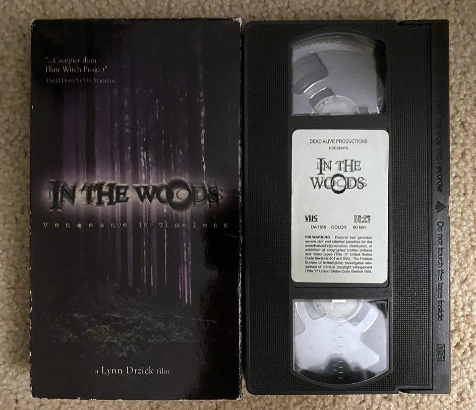 VHS: In The Woods (2001): Lynn Drzick, Dead Alive Productions, rare horror - Image 1 of 1