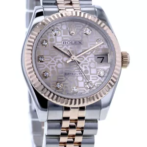Rolex Datejust 31 Ref. 178271 Stahl/Roségold, Jubilee Blatt 10 Diamanten - Bild 1 von 1